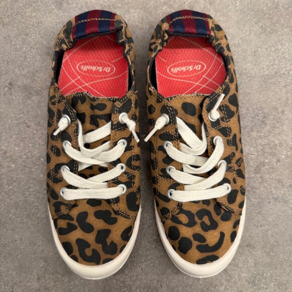 Dr. Scholl's 8.5 Brennen Slip On Sneakers Leopard Animal Cheetah Scholls Shoes - Picture 2 of 16